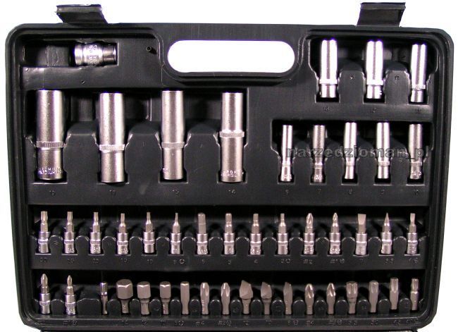 ZESTAW KLUCZY NASADOWYCH 94SZT + BITY 40SZT YATO Liczba elementów w zestawie 94