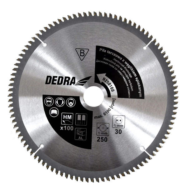 DEDRA H16024 Piła tarczowa pokryta węglikiem 160x20mm 24Z