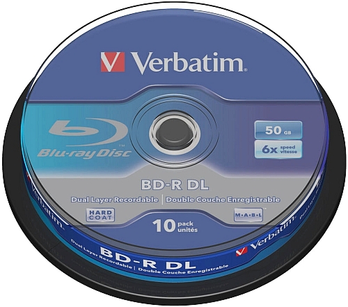 

Płyty Blu-Ray Bd-r 50GB x6 Verbatim cake 10