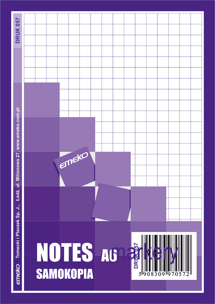 

Druk Notes samokopiujący A6 80 kart