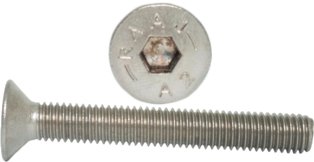 

M5x20 Śruby imbusowe Din 7991 Pg A2 10szt.