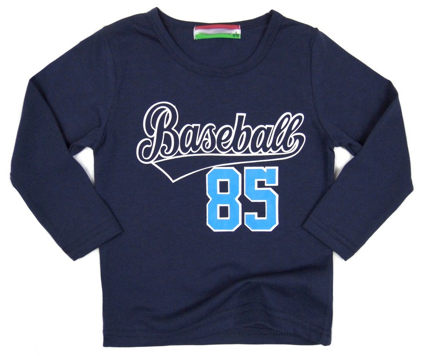 

~EKSTRA~207 bluzka Długi rękaw *baseball* 4Y navy