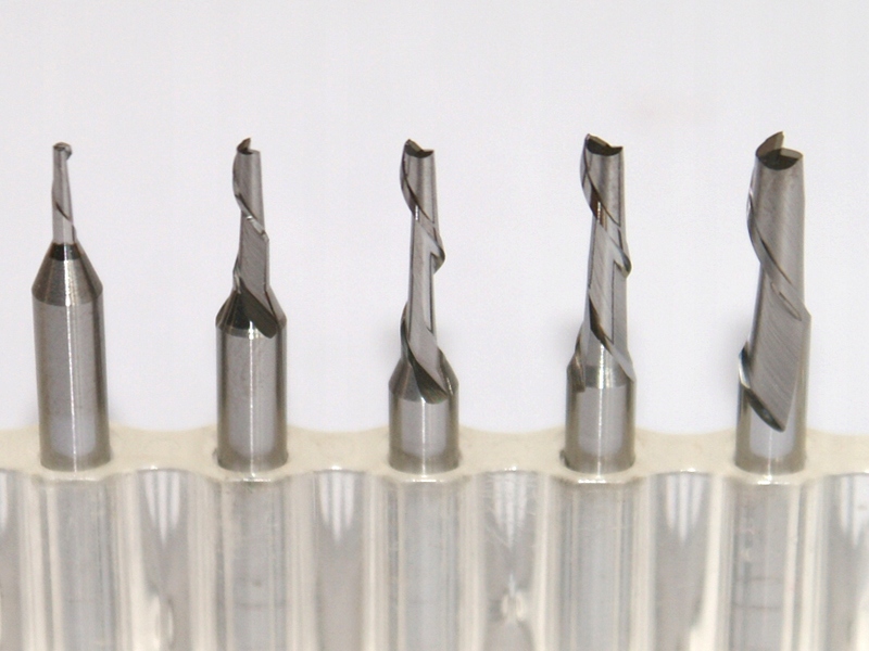 Frez jednopiórowy 1,2 mm do PVC tworzyw VHM CNC Średnica 1.2 mm