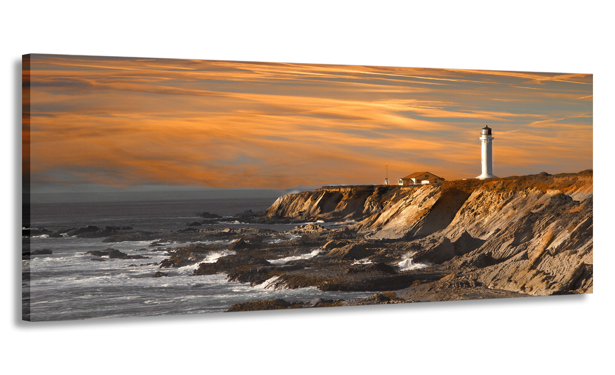 

Obraz Panorama Latarnia 120x50 Na Płótnie