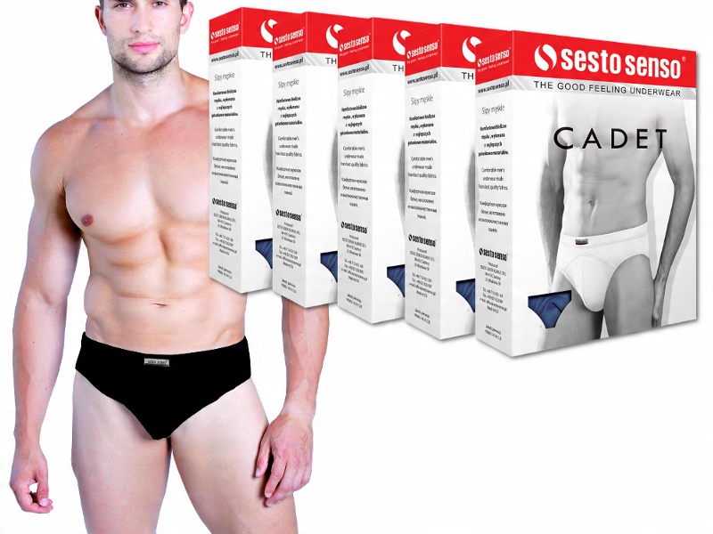 

Sesto Senso cadet 5 szt. Slipy Męskie kolory -r XL