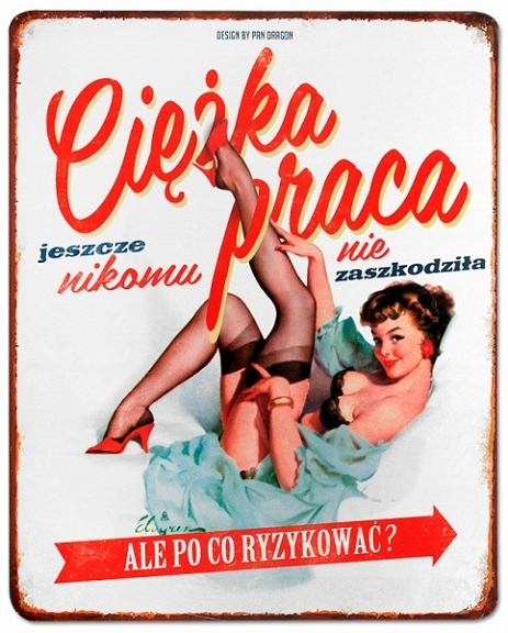 

Tablica vintage metalowa tabliczka plakat napis