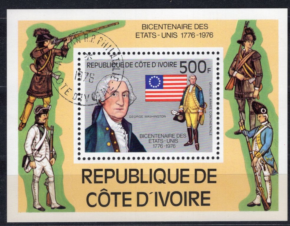 AT1011 Cote D'ivoire Mi blok 6 kas wojsko