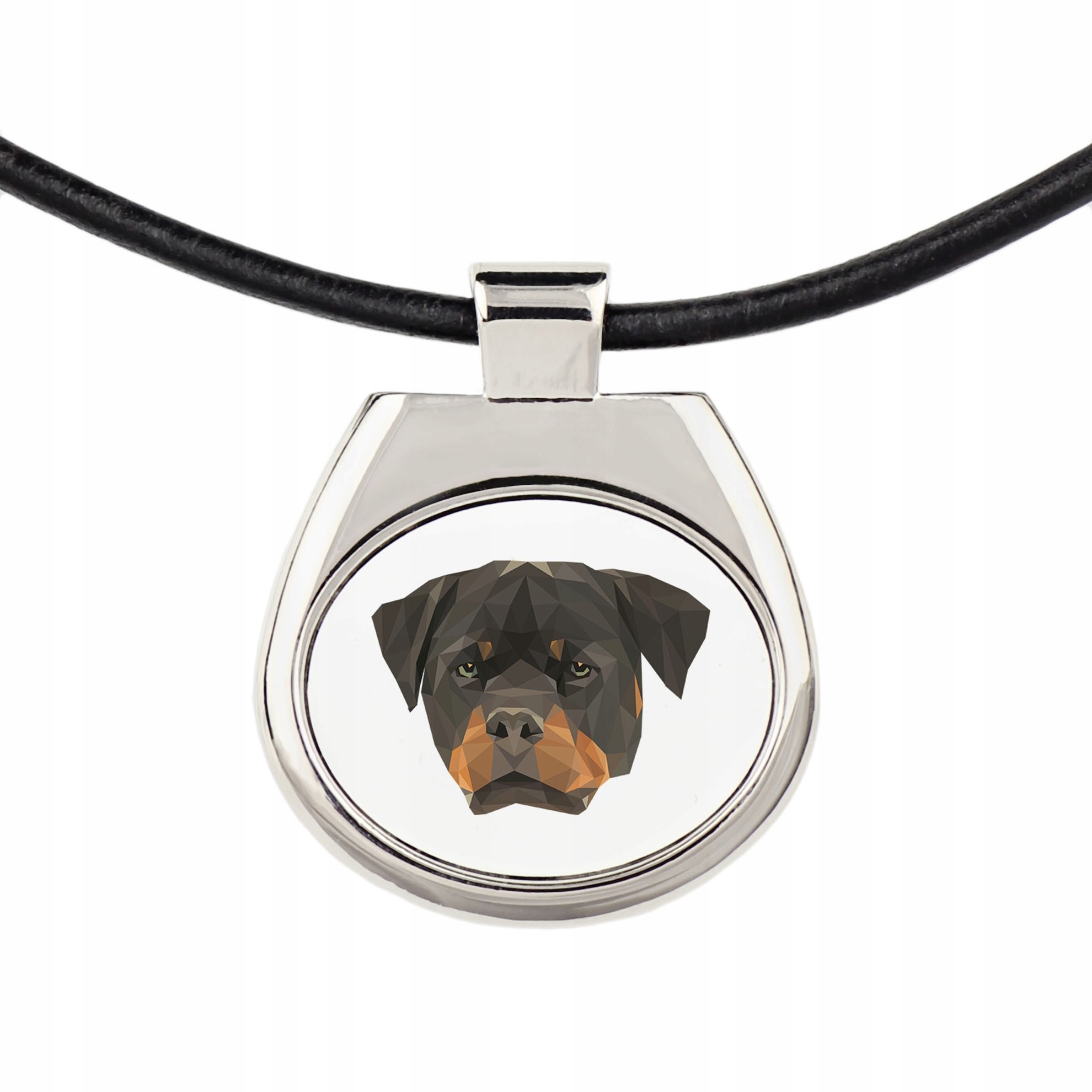 

Rottweiler Naszyjnik Zawieszka Pies geometryczny