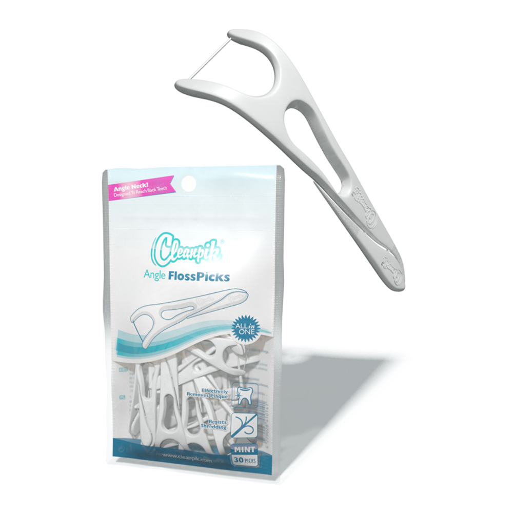 

Cleanpik Angle FlossPicks niciowykałaczka 30szt.