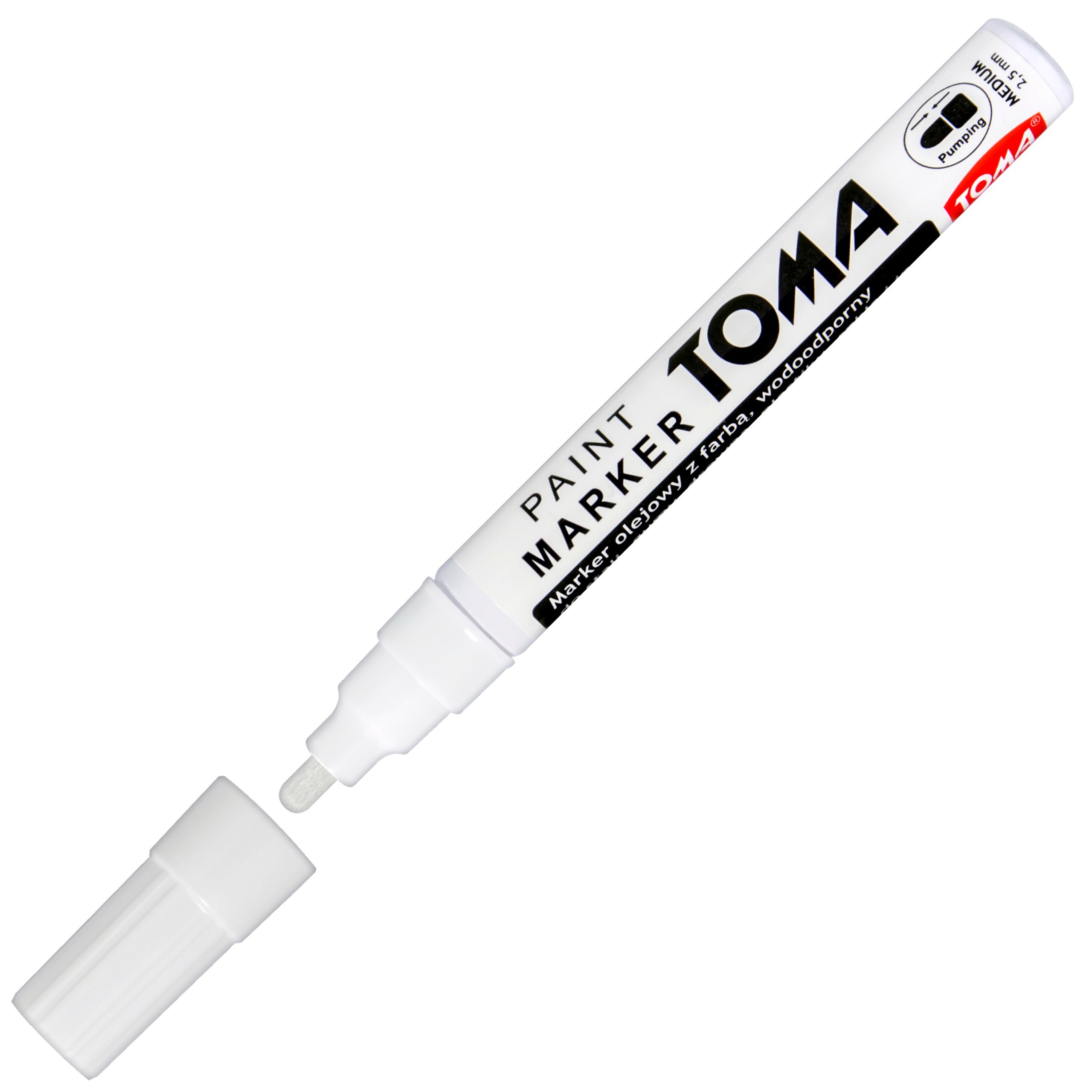 

Marker Olejowy Mazak Olejny Toma TO-440 Biały