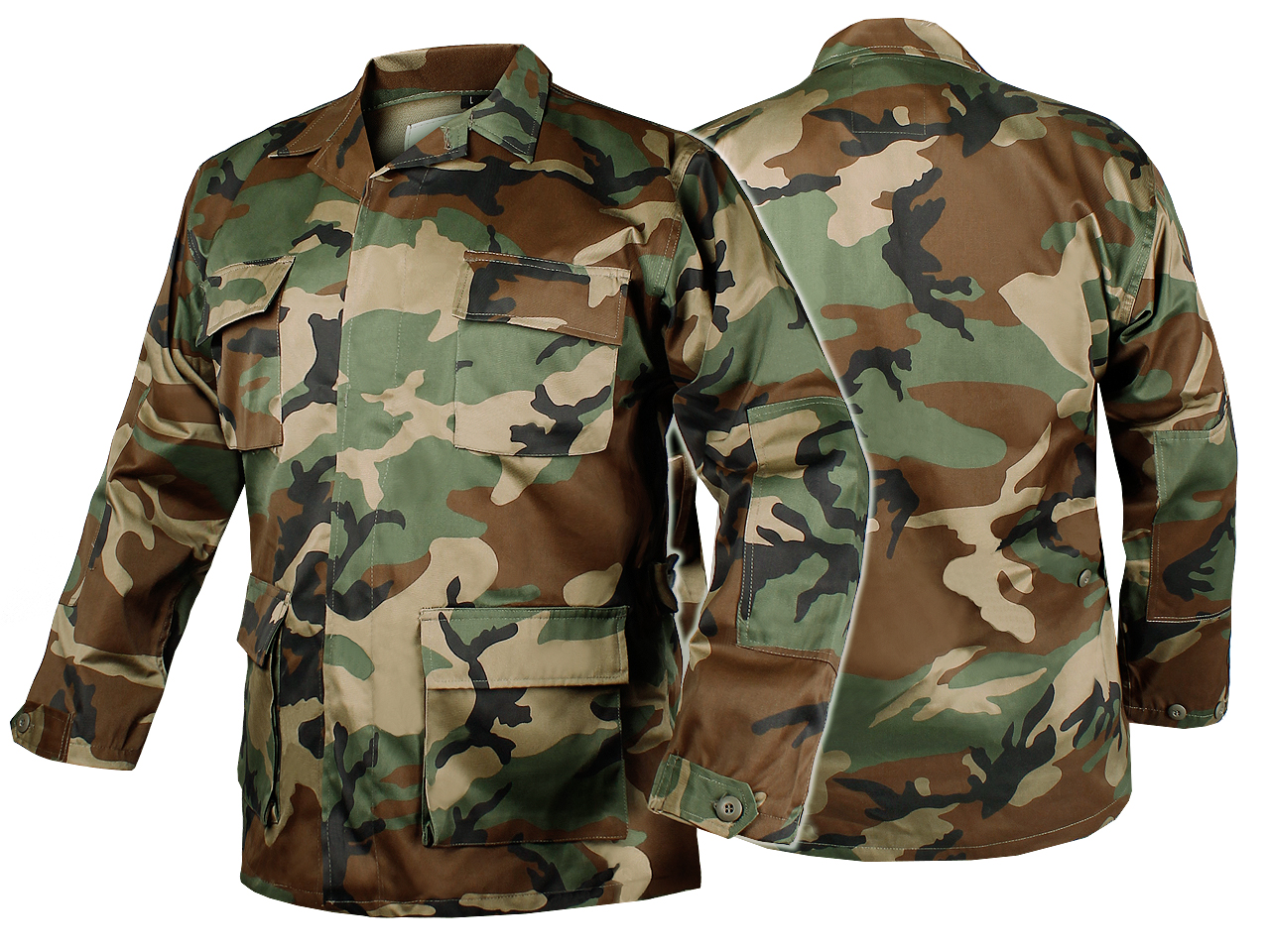 

Bluza Wojskowa Mundur Bdu Kurtka T/c Woodland XL