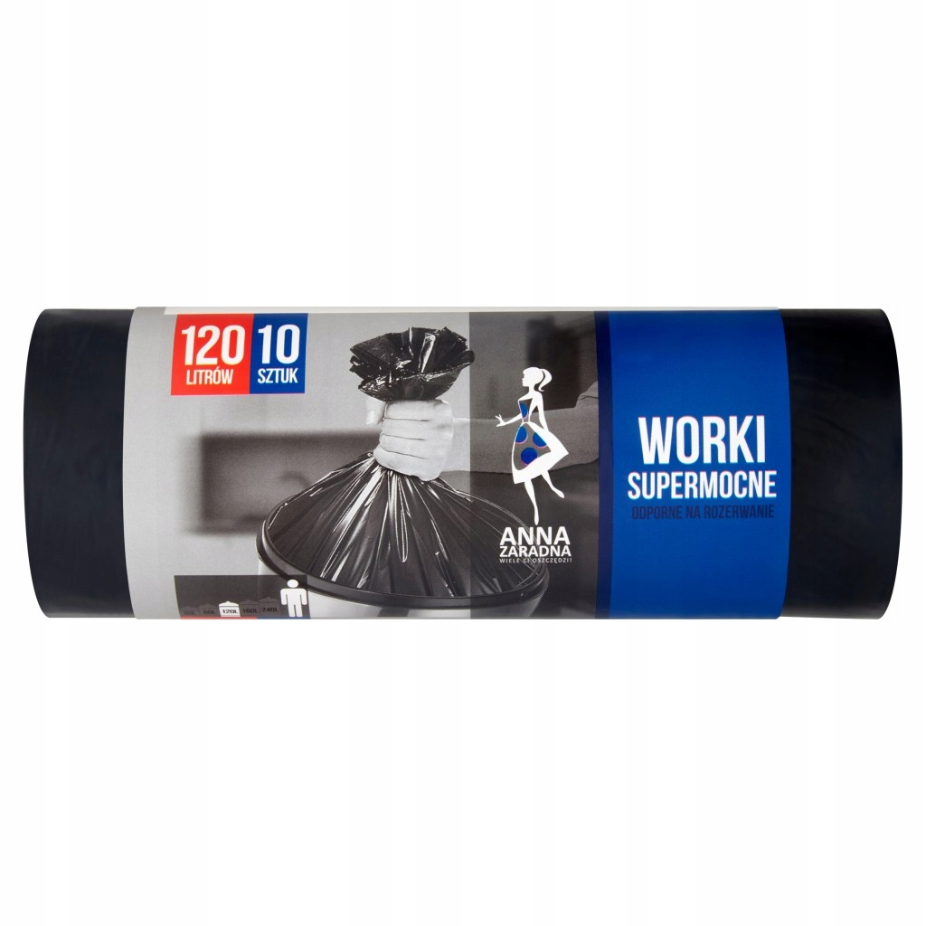 

Worki Na Śmieci Supermocne Ldpe 10szt x 120L