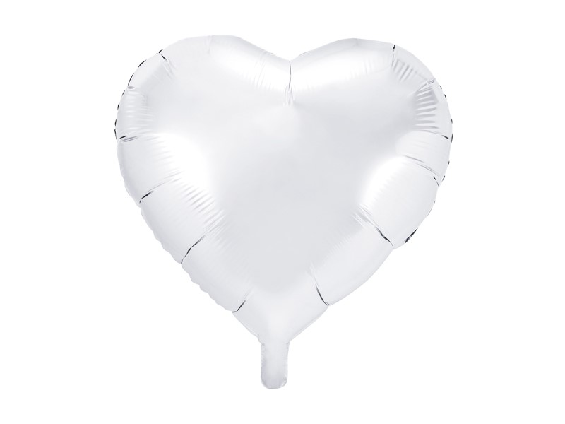 

Balon foliowy serce biały 45cm