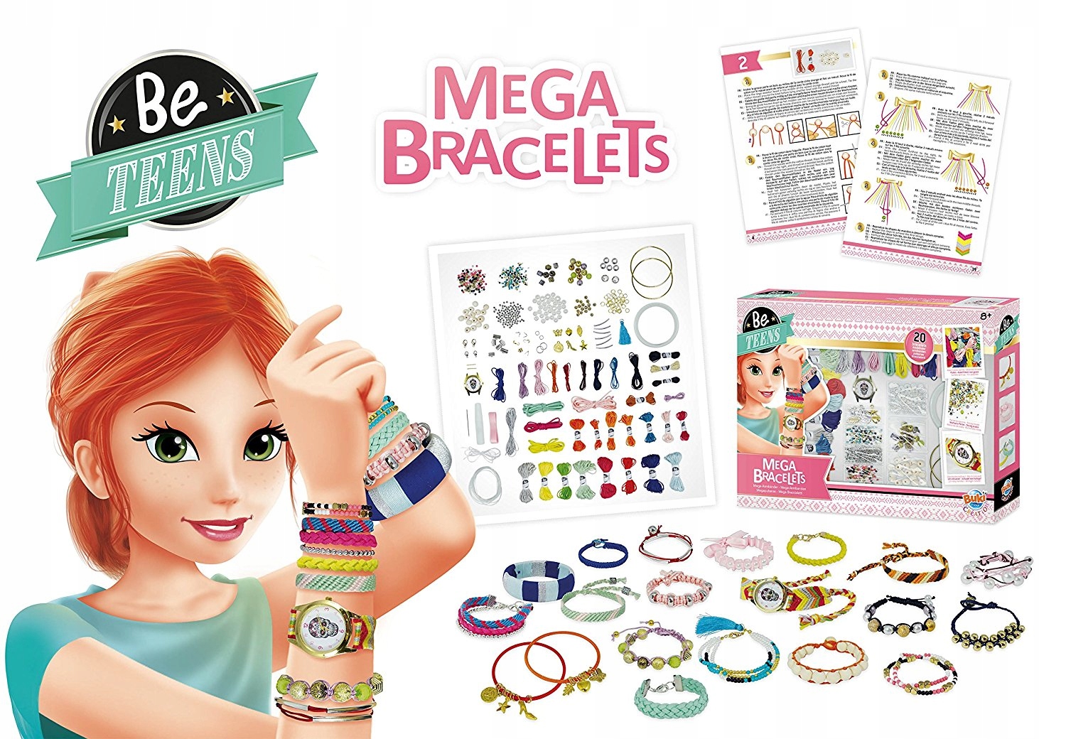 Buki robótki ręczne zestaw Mega bransoletki Materiał Plastik Inny