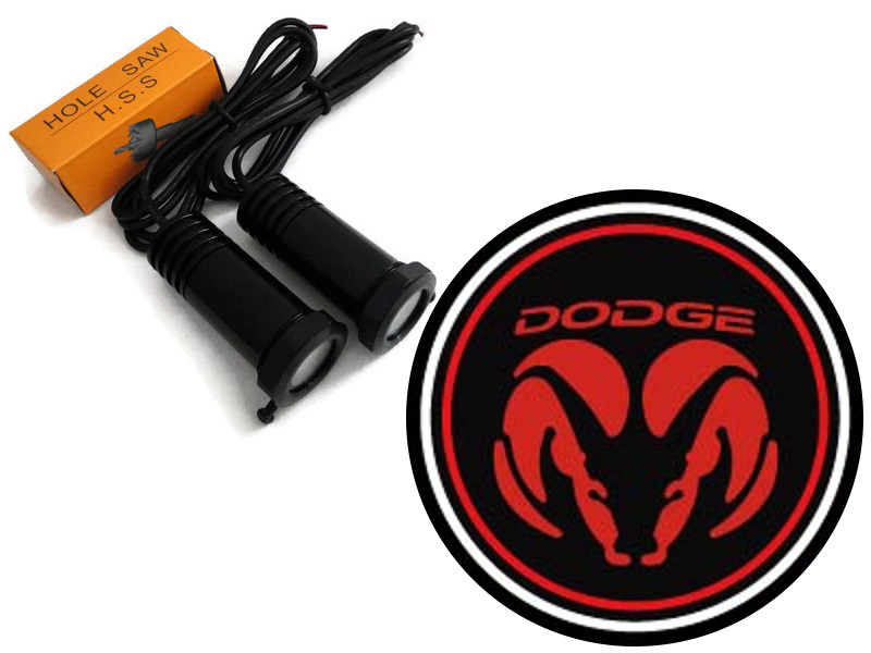 свет LED POWITALNE ЛОГОТИП DODGE 3d SUPER MOC 2x7w foto 1