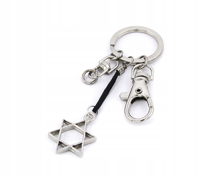 BRELOK Z GWIAZDĄ DAWIDA Z KARABIŃCZYKIEM Marka inna