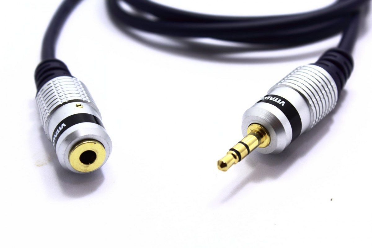 PRZEDŁUŻACZ AUX WTYK GNIAZDO JACK 3,5 VITALCO 1M