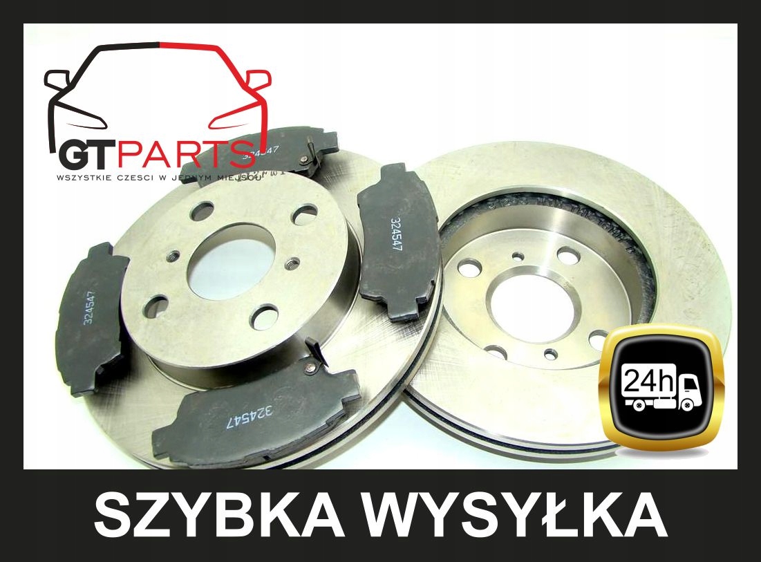 Tarcze x2 + klocki PRZÓD TOYOTA YARIS 235x18 99-05 Producent części GT-Parts