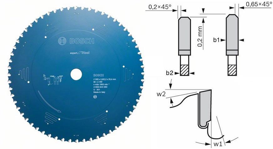 Tarcza pila widiowa do metalu Bosch 160 mm 30z
