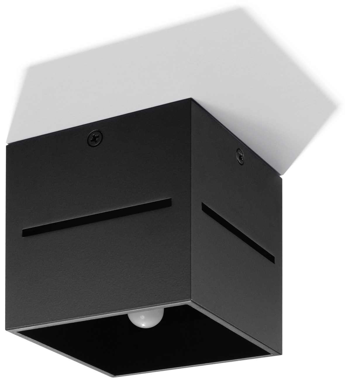 

Lampa Plafon na sufit Lobo Czarny Sollux 16