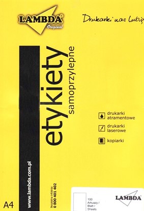 

Etykiety samoprzylepne 70x36 mm, A4, 2400 szt.