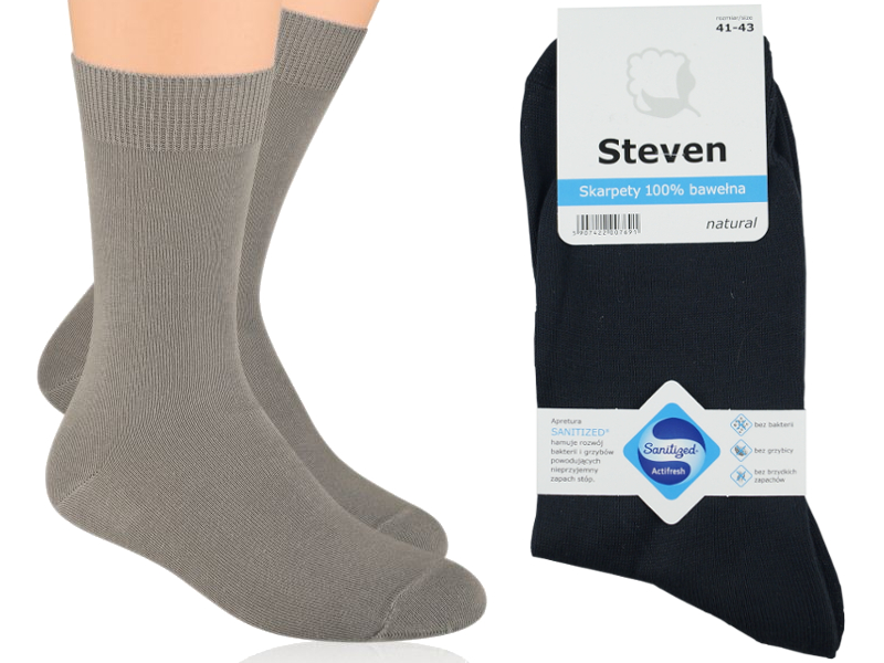 

Skarpety skarpetki Steven 100% Bawełna 41-43