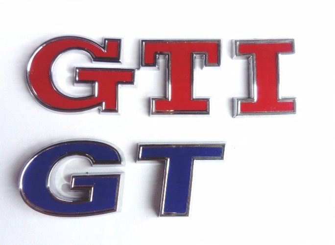

Litery Literki Napis Gti Czerwone Gt Vw Polo Golf