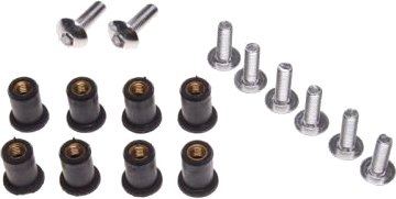 

Śruba owiewki śruby owiewek gumową tuleją Srebrne