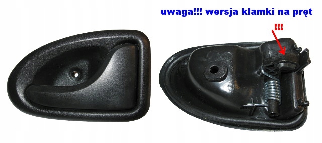 KLAMKA WEWNĘTRZNA PRAWA PRZÓD PRZEDNIA IVECO DAILY Producent części Inny