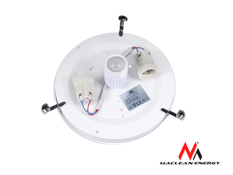 LAMPA OPRAWA PLAFON Z CZUJNIK RUCHU ZMIERZCHU LED Maksymalna moc pojedynczego źródła światła 40 W