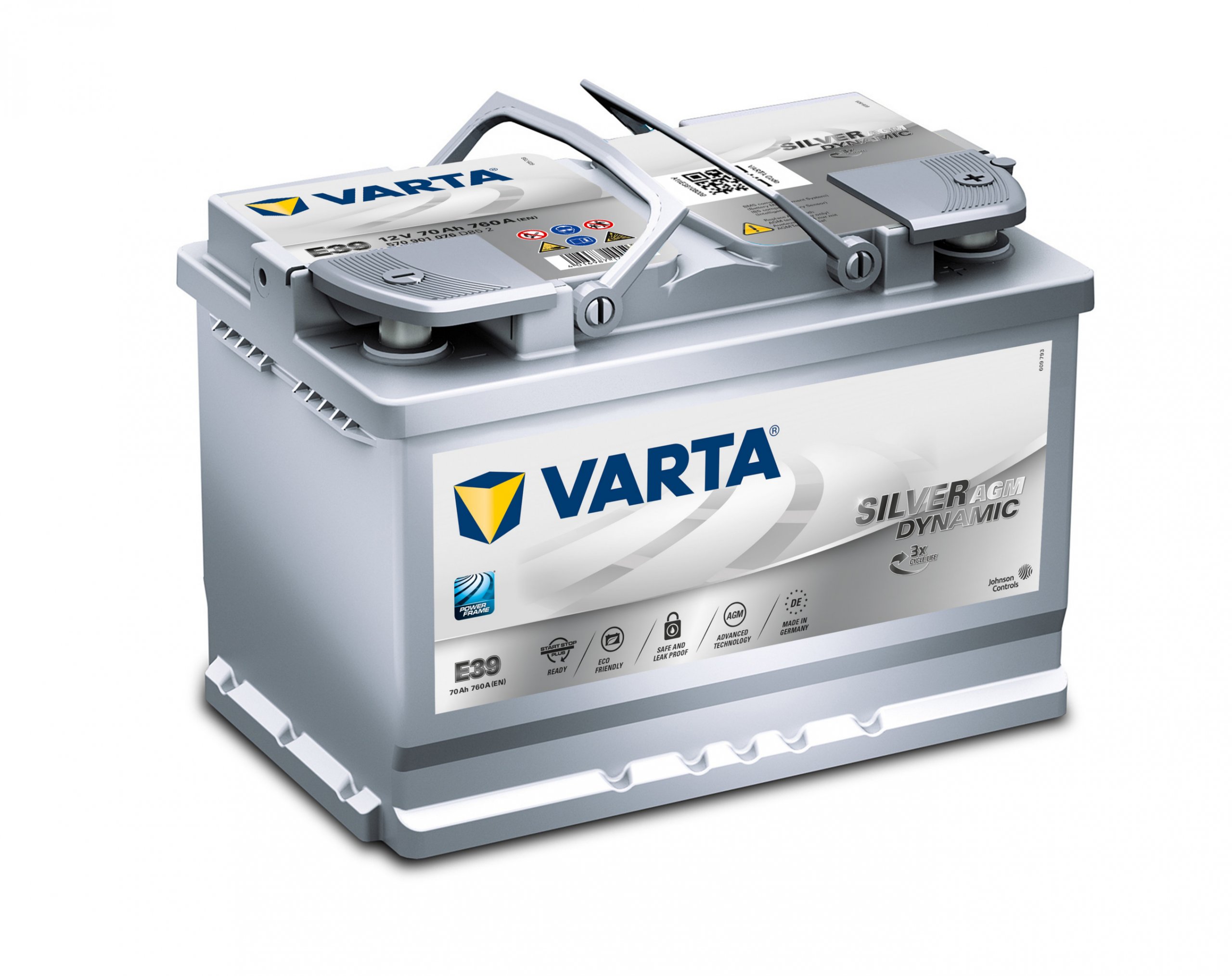 570901076D852 - Аккумулятор 70AH 760A VARTA AGM E39 Start Stop