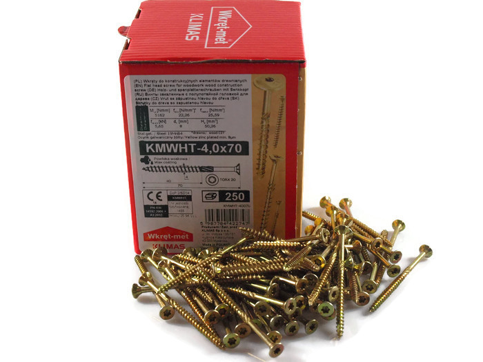 

Wkręty Ciesielskie Do Drewna 4,5x70 Torx 250 szt