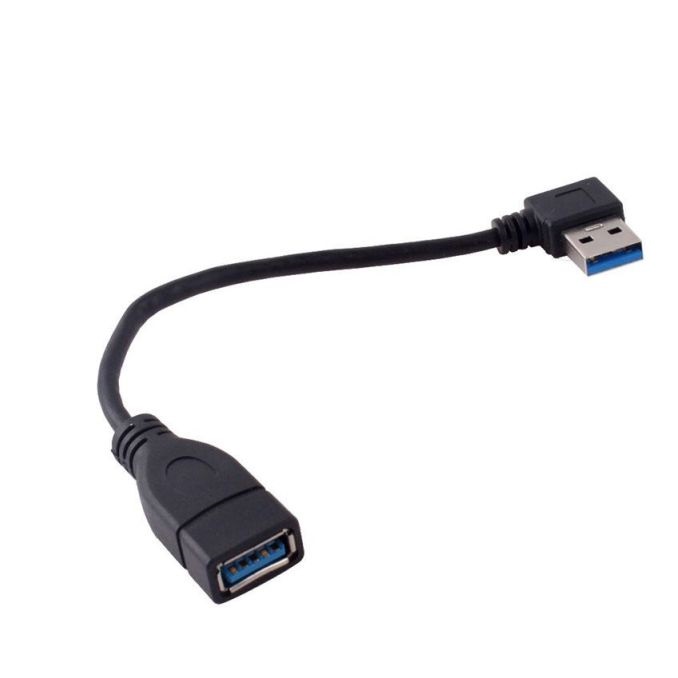 

Kabel Przedłużacz Kątowy Usb 3.0 Am-af Lewy 16cm