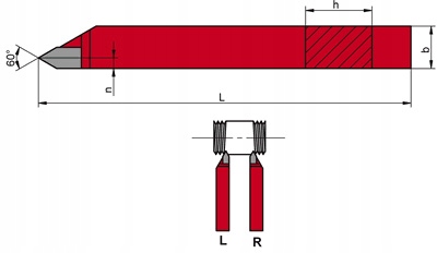 NÓŻ TOKARSKI DO GWINTU 16X10 NNGC K20 ISO12 R Marka inny