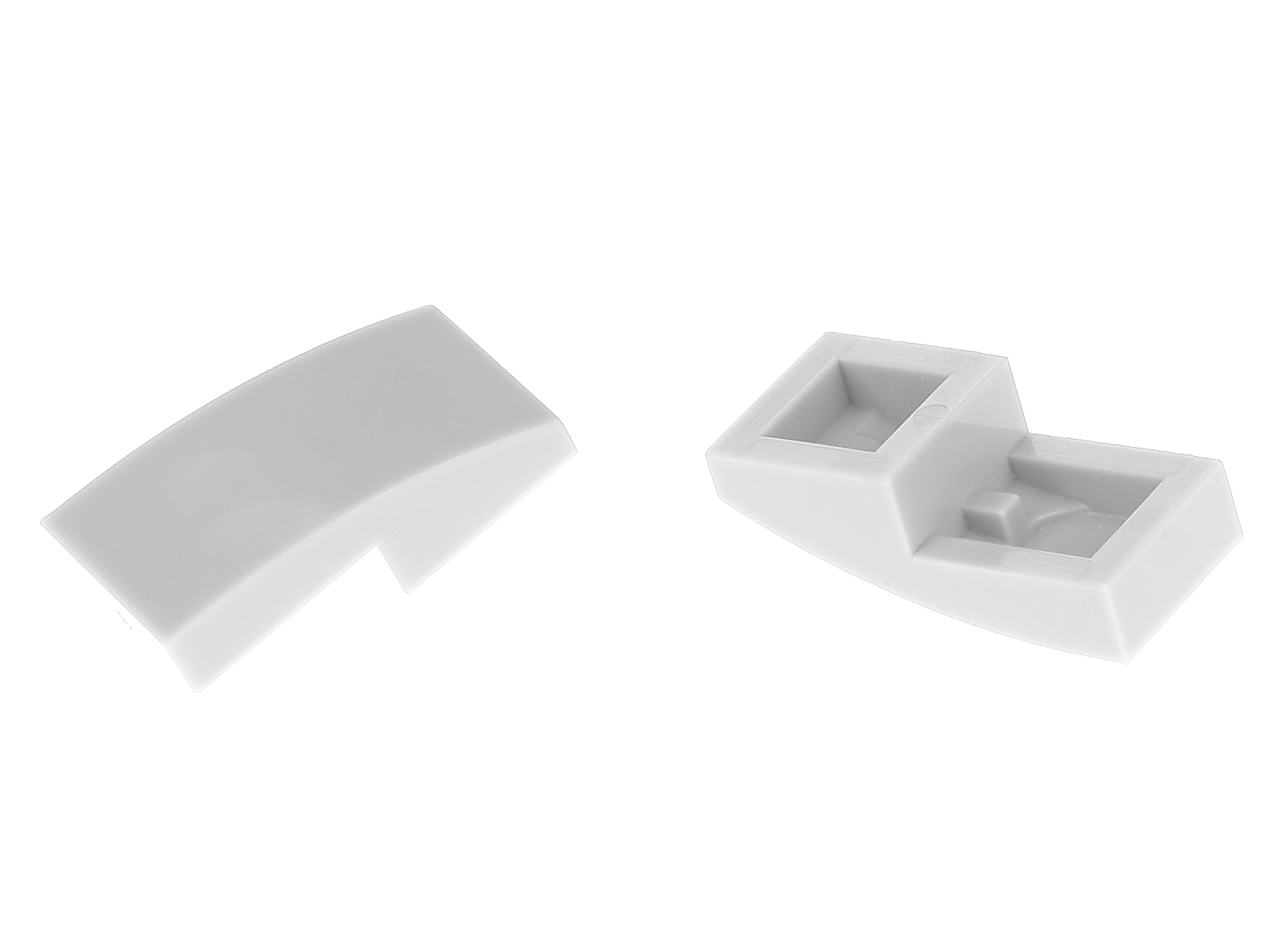 

Lego Skos zakrzywiony 2x1 11477 szary jasny 2 szt.