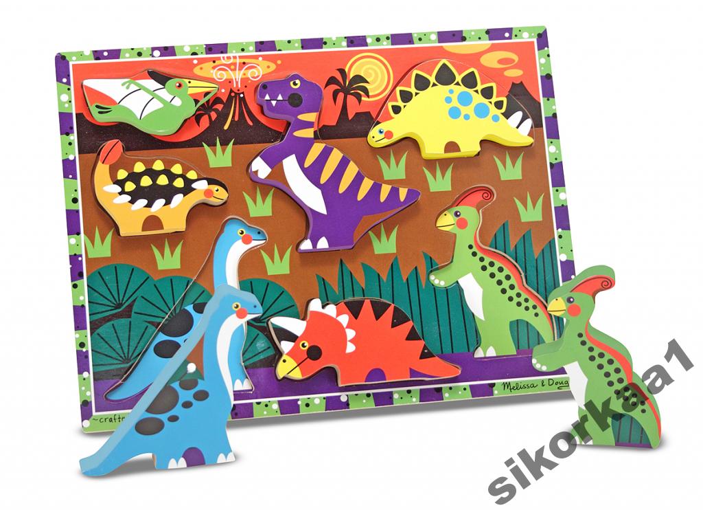 

Dinozaury Drewniane Bardzo Grube Puzzle Melissa