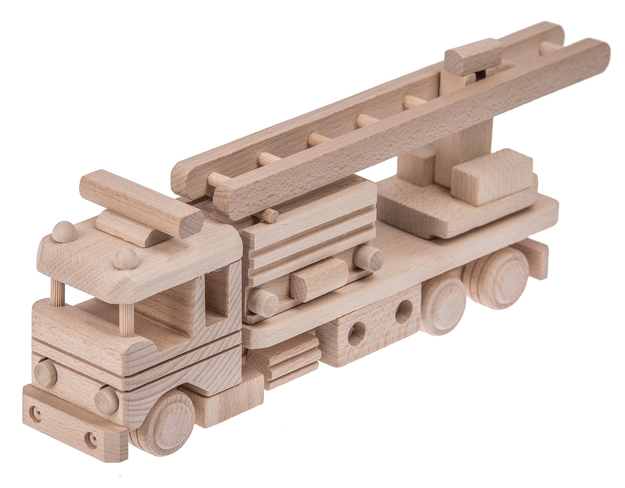 Dřevěné Hasičské Auto Hračka Decoupage