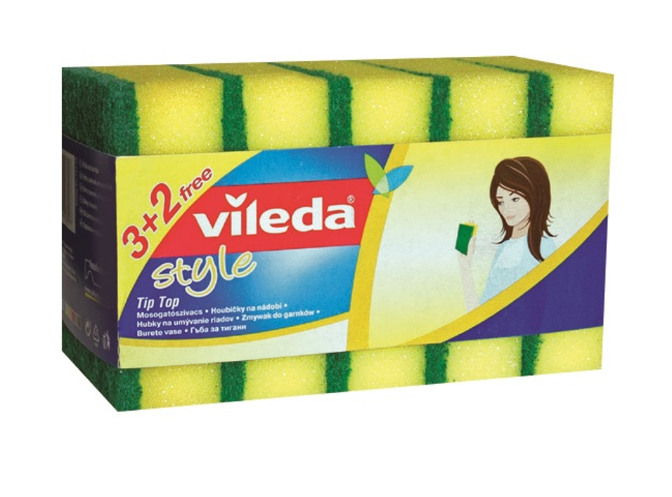 

Zmywaki kuchenne Vileda Style 3+2 gratis