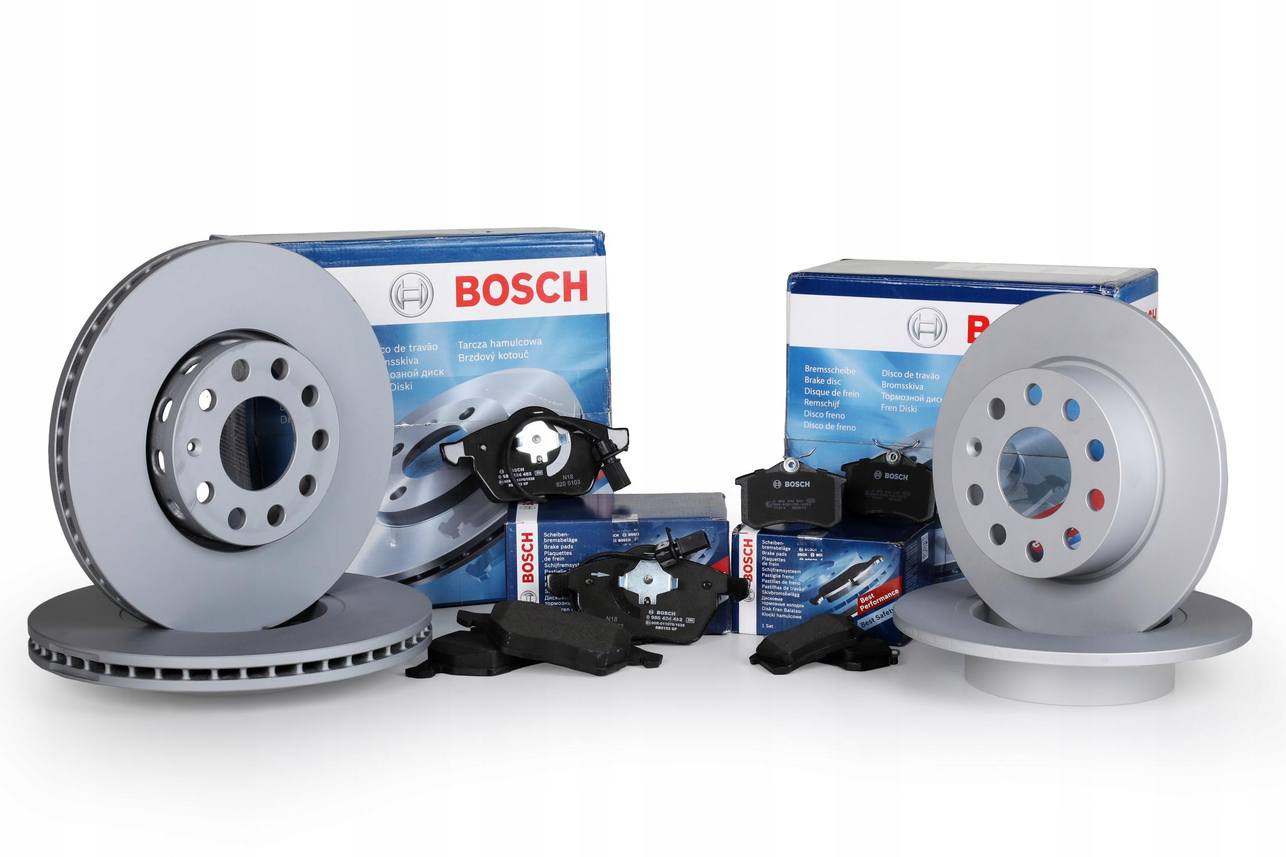 

Bosch Tarcze+Klocki Przód+Tył do Audi A4 B6/7 288m