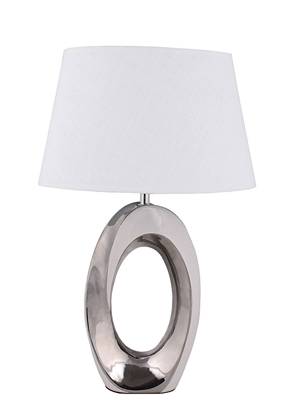 Lampa moderného lampa biela strieborná glamour