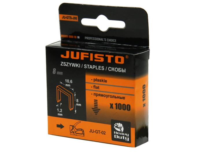 

Zszywki tapicerskie typu J 6mm 1000sztuk Jufisto