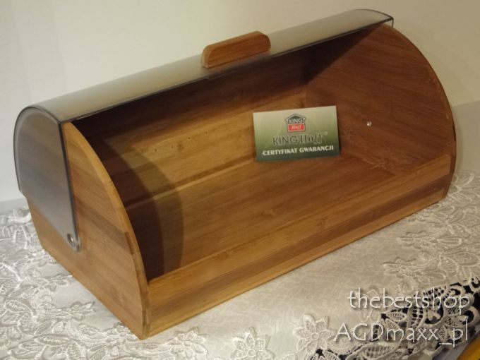 CHLEBAK pojemnik na pieczywo BAMBUS AKRYL KH-3216 Marka inna