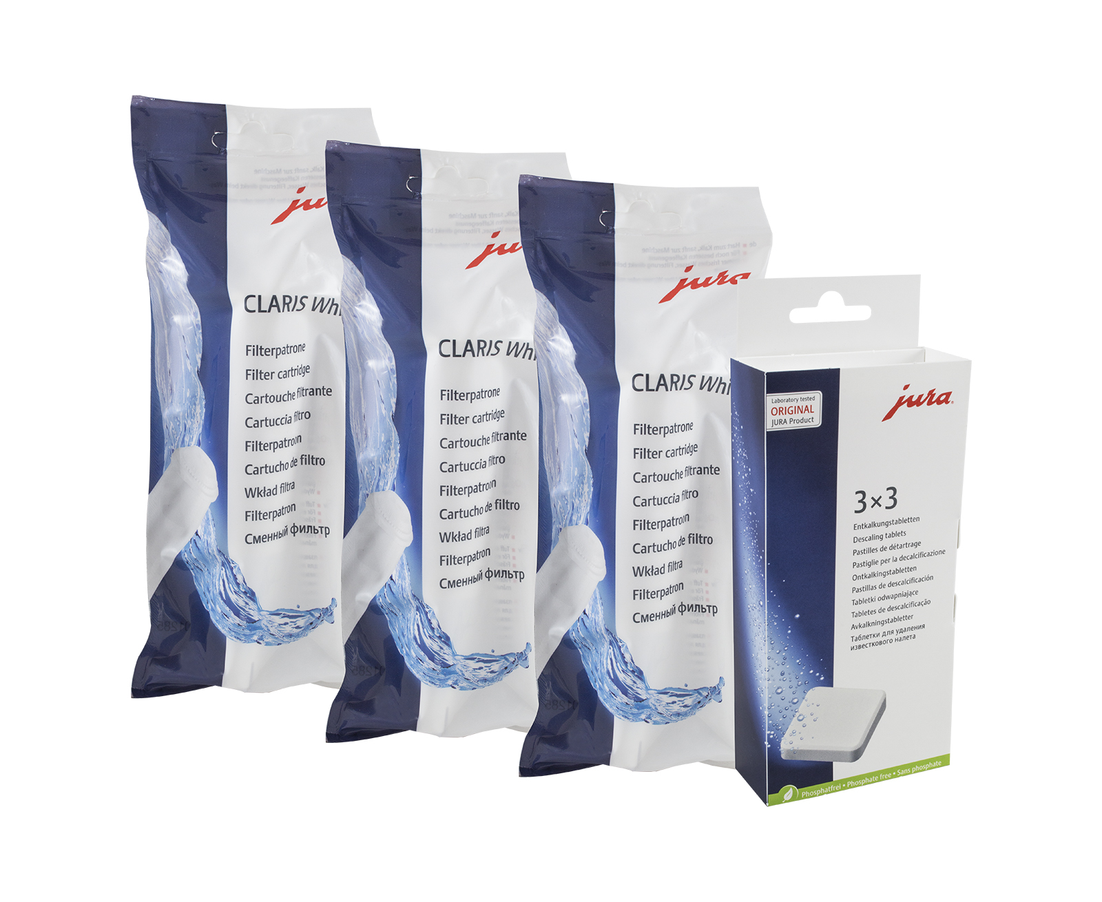 

3x Jura White 60209 + Tabletki odkam 61848