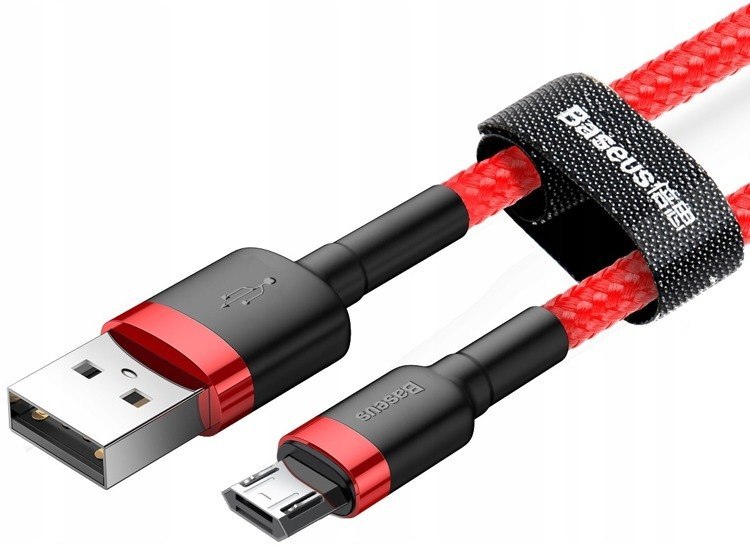 

Kabel Baseus dwustronny Micro Usb 1.5A 2m czerwony