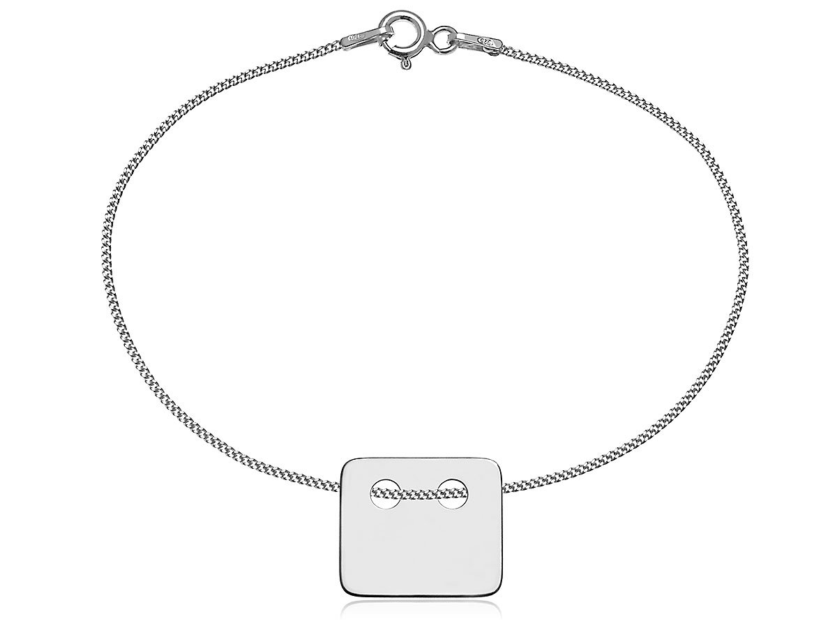 

Bransoletka Gwiazd Celebrytka Srebro 925 Prostokąt