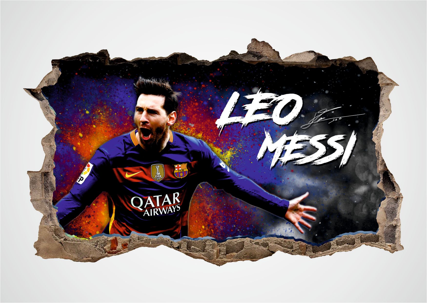 

Naklejka ścienna Lionel Messi Barcelona XXL