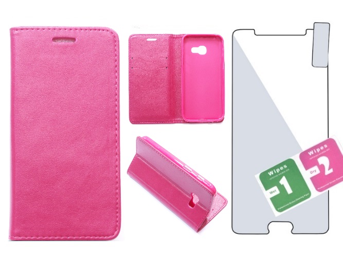 

Etui Magnet + Szkło 9H Samsung Galaxy A3 2017 pink