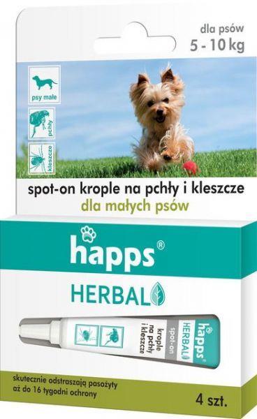 

Happs Krople Na Pchły I Kleszcze Psy Małe 5 - 10KG