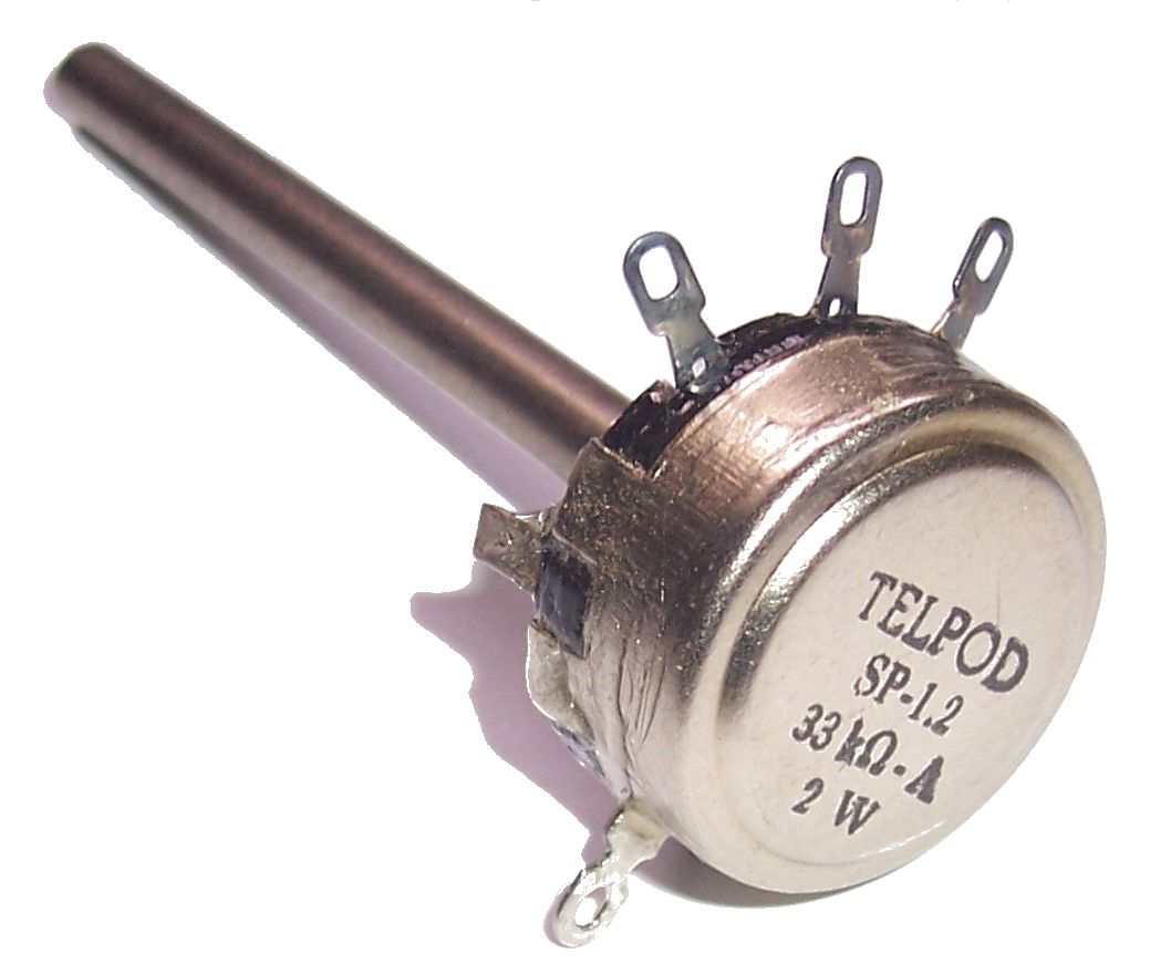 

Potencjometr Telpod SP-1.2 33k A 2W oś 80mm