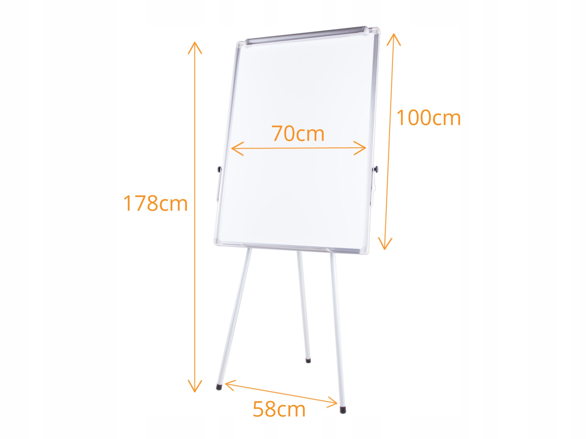 FLIPCHART tablica magnetyczna 70x100 biały stojak Marka Abitus